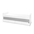 Letto MAXI PLUS NEW white+stone grey /letto per adolescenti/